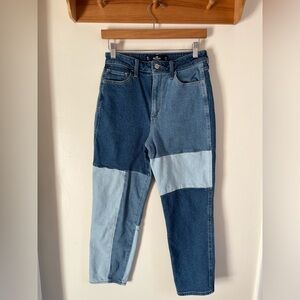 Patchwork grunge Y2K Hollister mom jean